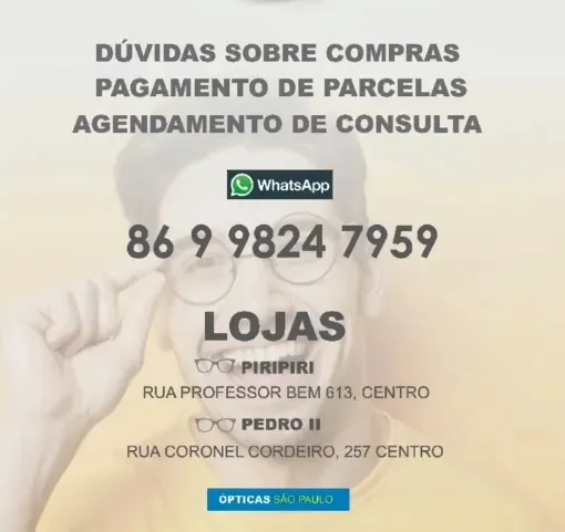 Renove seus óculos com as Ópticas São Paulo e garanta design, durabilidade e conforto!