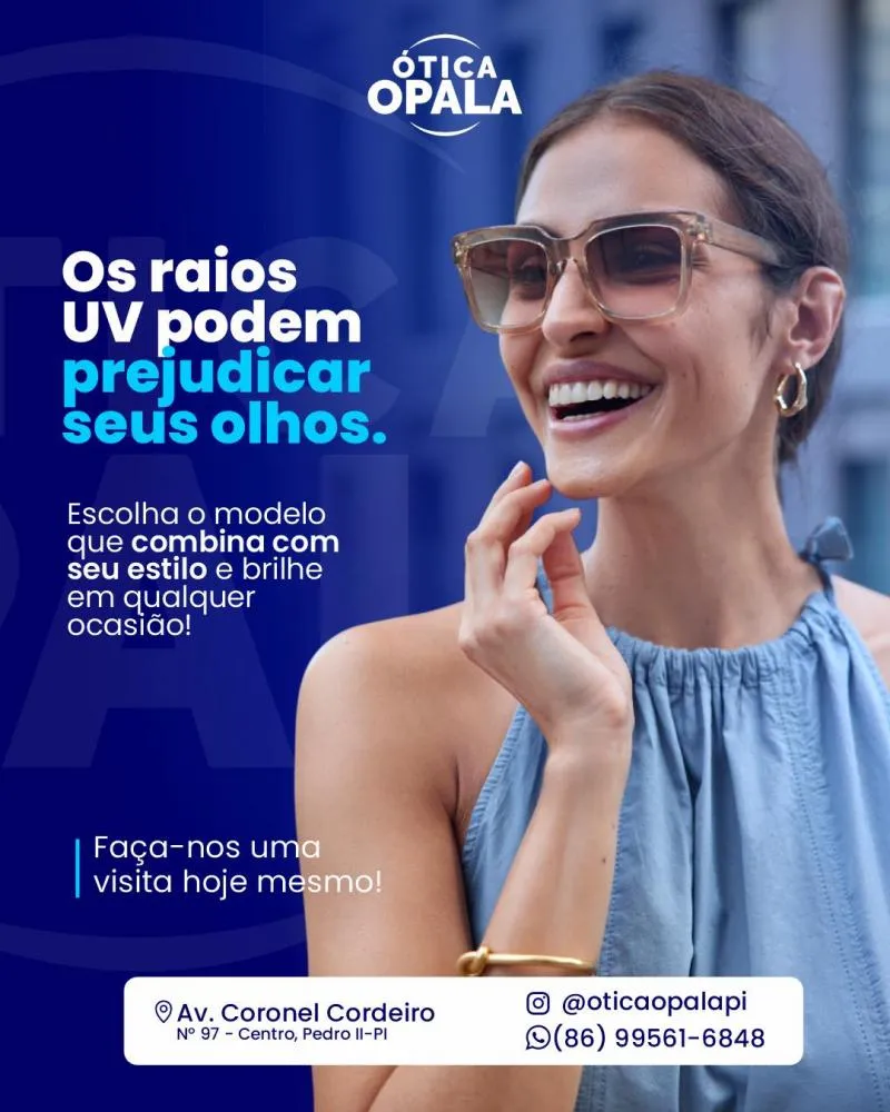 Buscando estilo e conforto para seus olhos? A Ótica Opala é a escolha certa!