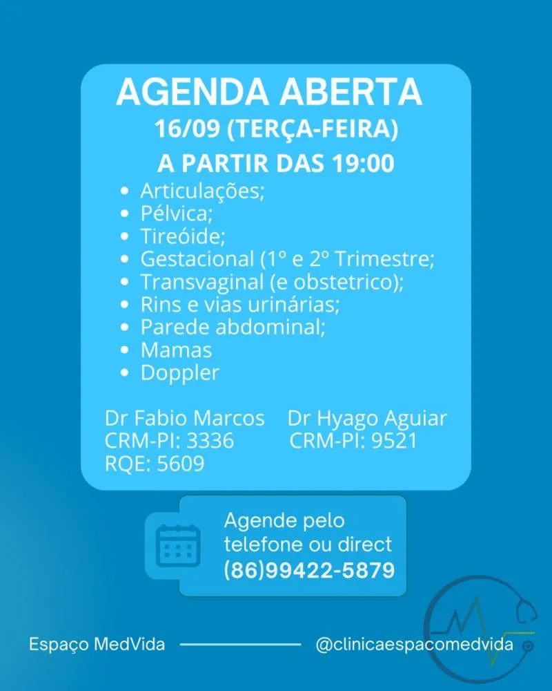 Confira a agenda do Espaço MedVida e garanta o cuidado que você merece com profissionais de excelência