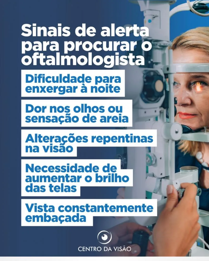 Cuide da saúde dos seus olhos com atendimento dedicado e seguro no Centro da Visão!