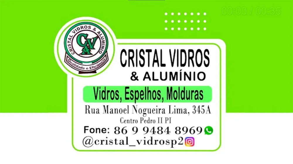 Transforme sua casa com praticidade e estilo com os serviços da Cristal Vidros & Alumínio em Pedro II!