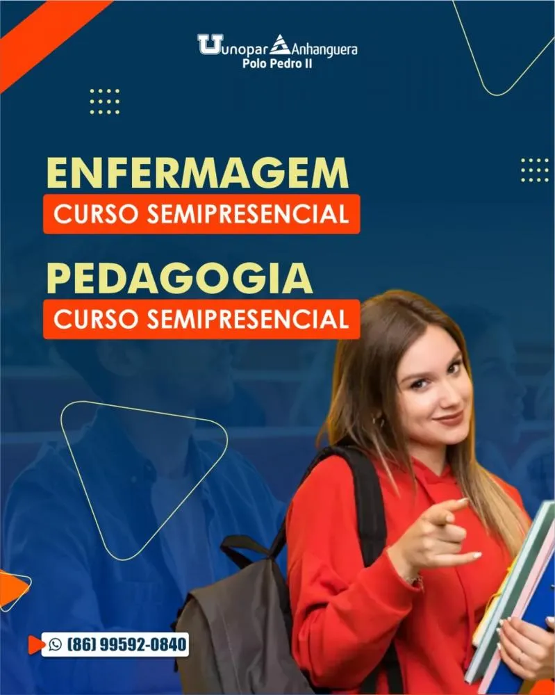 Comece sua graduação na Unopar/Anhanguera em Pedro II com liberdade e praticidade!