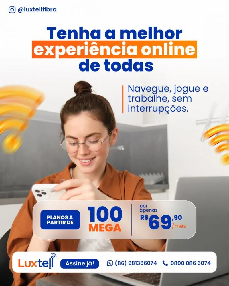 Conexão confiável e veloz de verdade em Pedro II? É com a Luxtell!