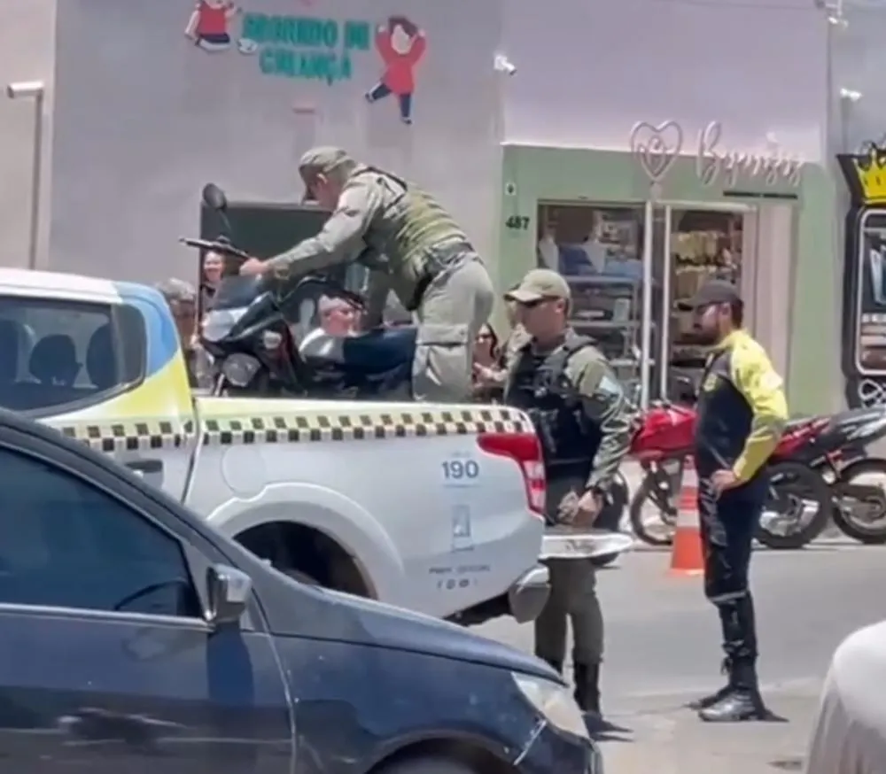 Capitão Vicente Paulo, fala das blitz que estão sendo realizadas em Pedro II. Uma moto foi apreendida com restrição de roubo/furto; confira!