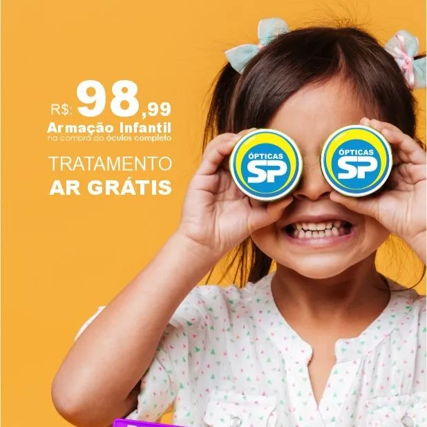 Neste mês das crianças, cuide da visão do seu filho com a promoção especial das Ópticas São Paulo!