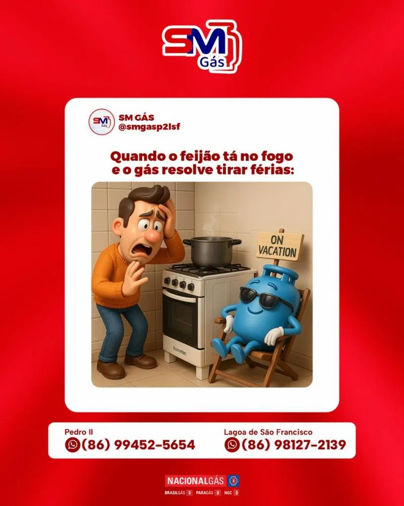 Gás acabou? SM Gás salva seu almoço, é só ligar que a entrega é rápida!