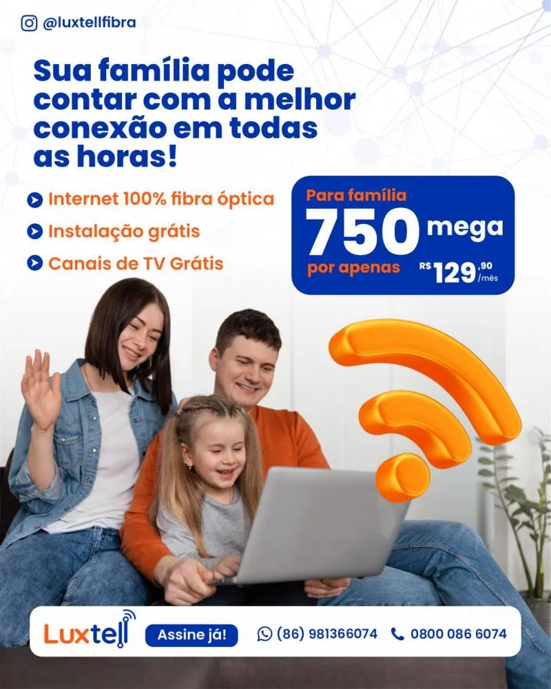 Internet rápida e estável em Pedro II? Conte com a Luxtell!