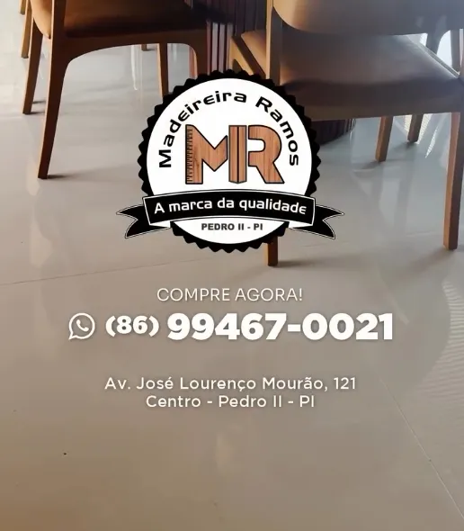 Cadeiras de Madeira Tauari você encontra na Madeireira Ramos!