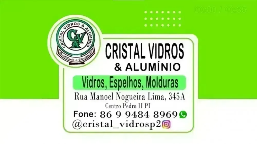 Para modernizar seus ambientes, conte com a Cristal Vidros & Alumínio!