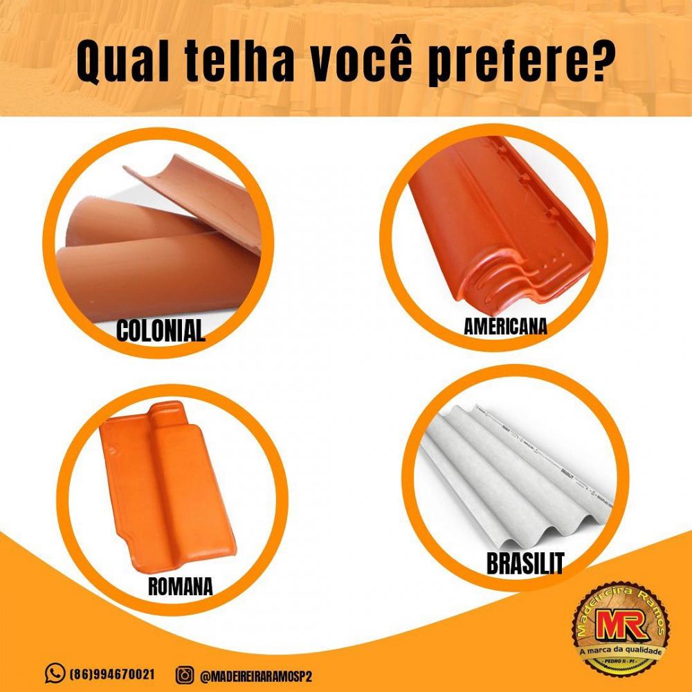 Vai construir ou reformar? Na Madeireira Ramos você encontra qualidade e variedade em telhas; venha conferir!