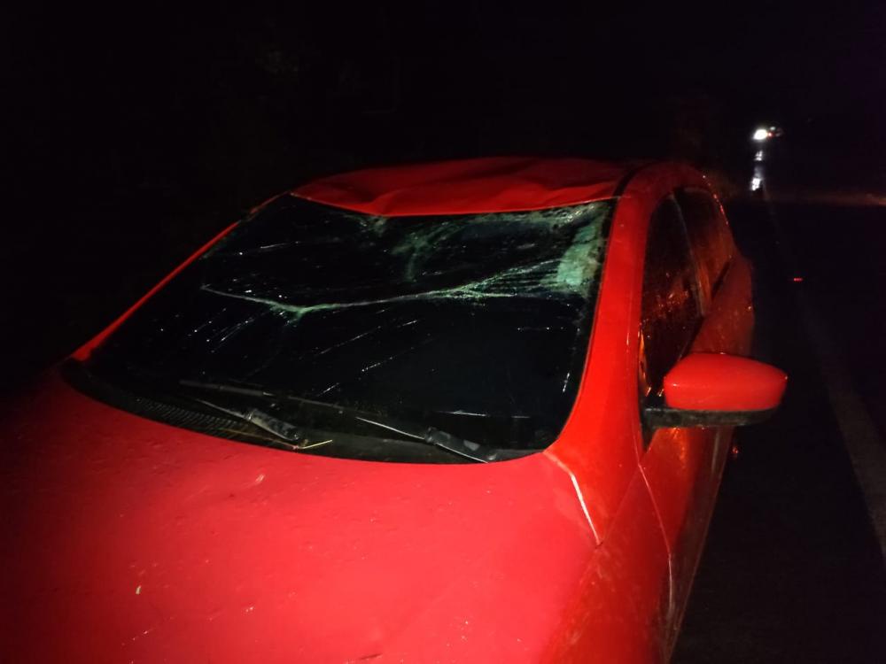 Carro capota após “aquaplanar” na PI-216, em Pedro II