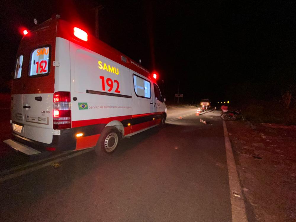 Homem fica ferido após acidente na entrada do Flor de Lis, em Pedro II 