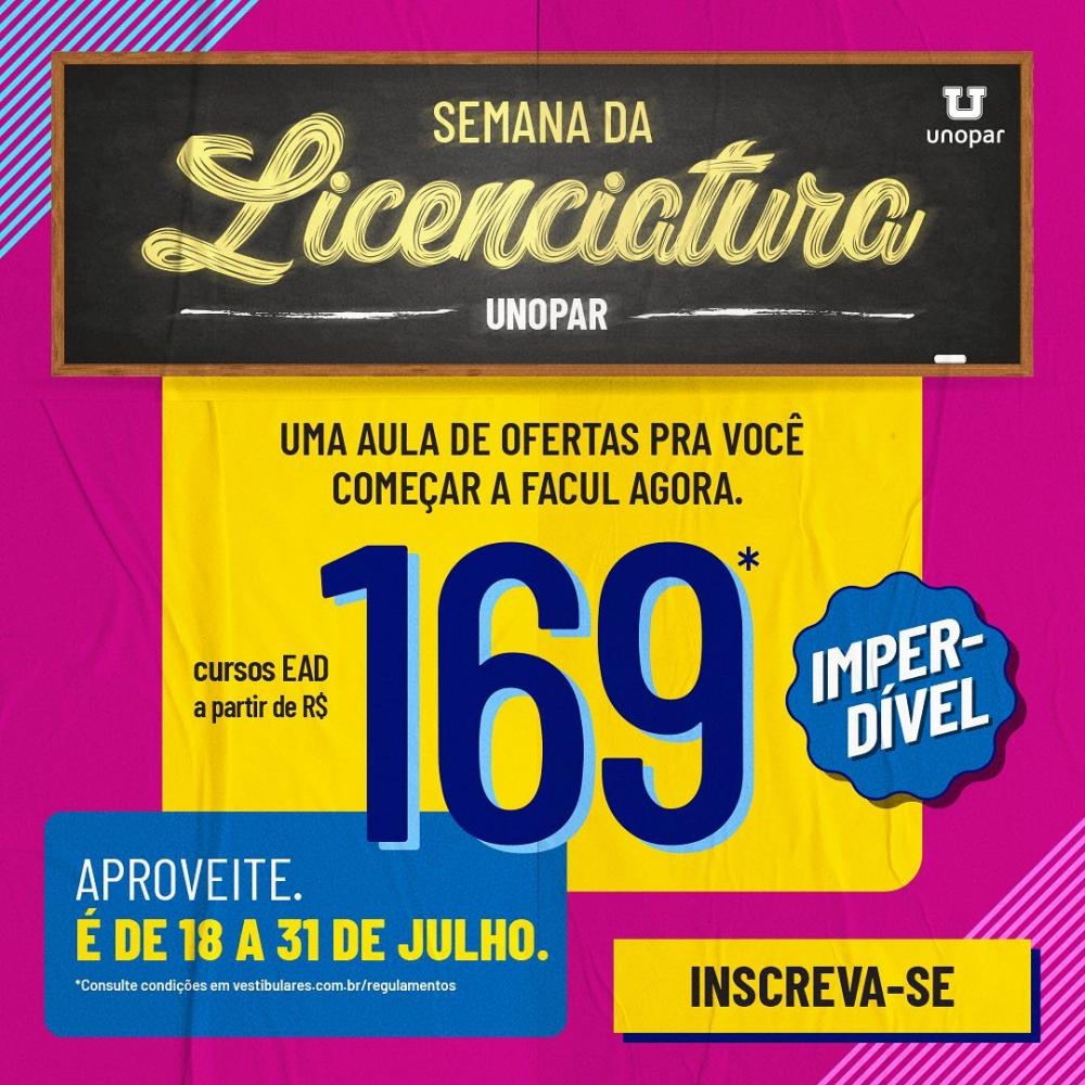 Semana da licenciatura na Unopar de Pedro II; matricule-se já! 