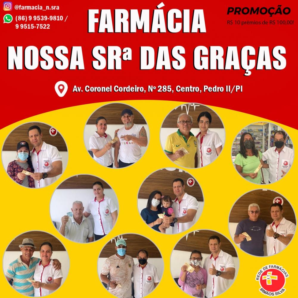 A Farmácia Nossa Senhora das Graças é referência em medicamentos éticos, genéricos, similares e psicotrópicos! Veja lista de ganhadores do sorteio! 