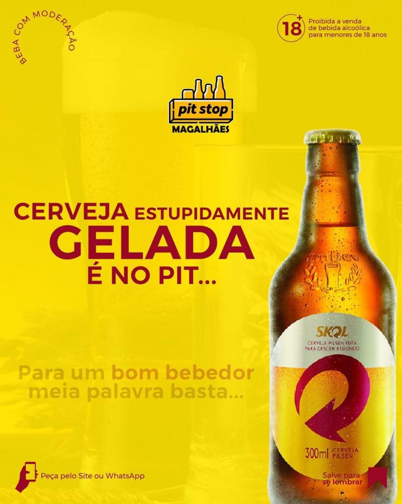 Em busca daquela cerveja gelada? Faça agora mesmo o seu pedido no PitStop Magalhães P2