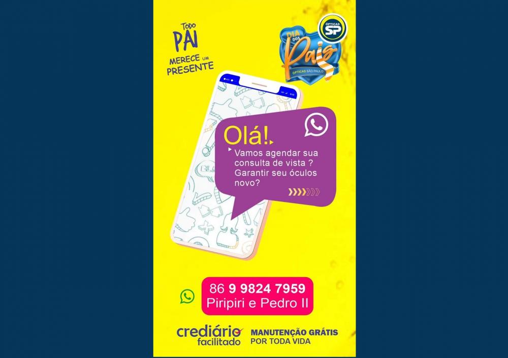 Marque hoje mesmo a sua consulta de vista nas Ópticas São Paulo de Pedro II