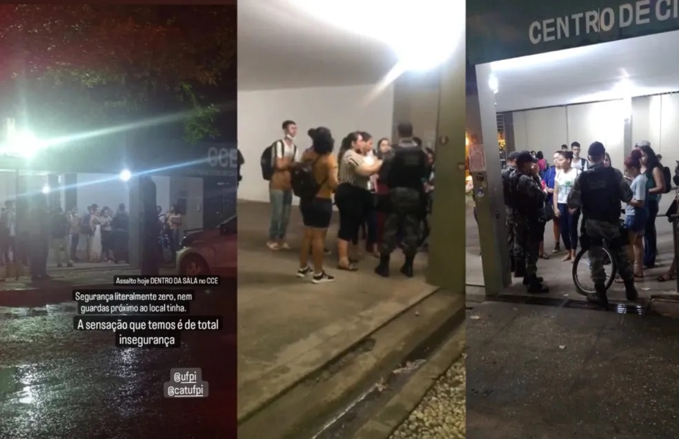 Assaltante armado invade sala na UFPI de Teresina, faz arrastão e tranca alunos e professora 