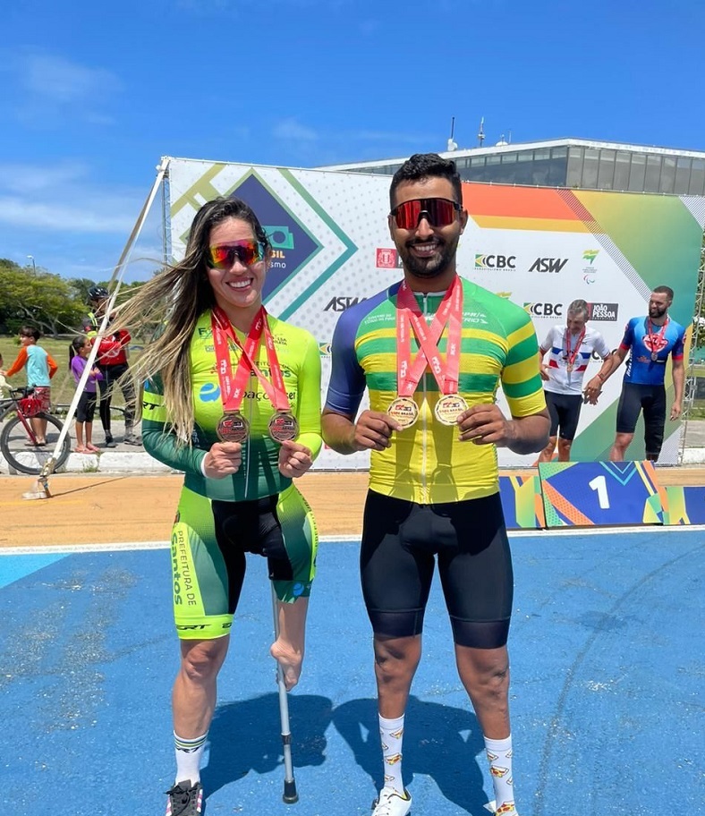 Mikaeli Aráujo, atleta pedrossegundense, brilha na pista e conquista duas medalhas na Copa Brasil de Paraciclismo 