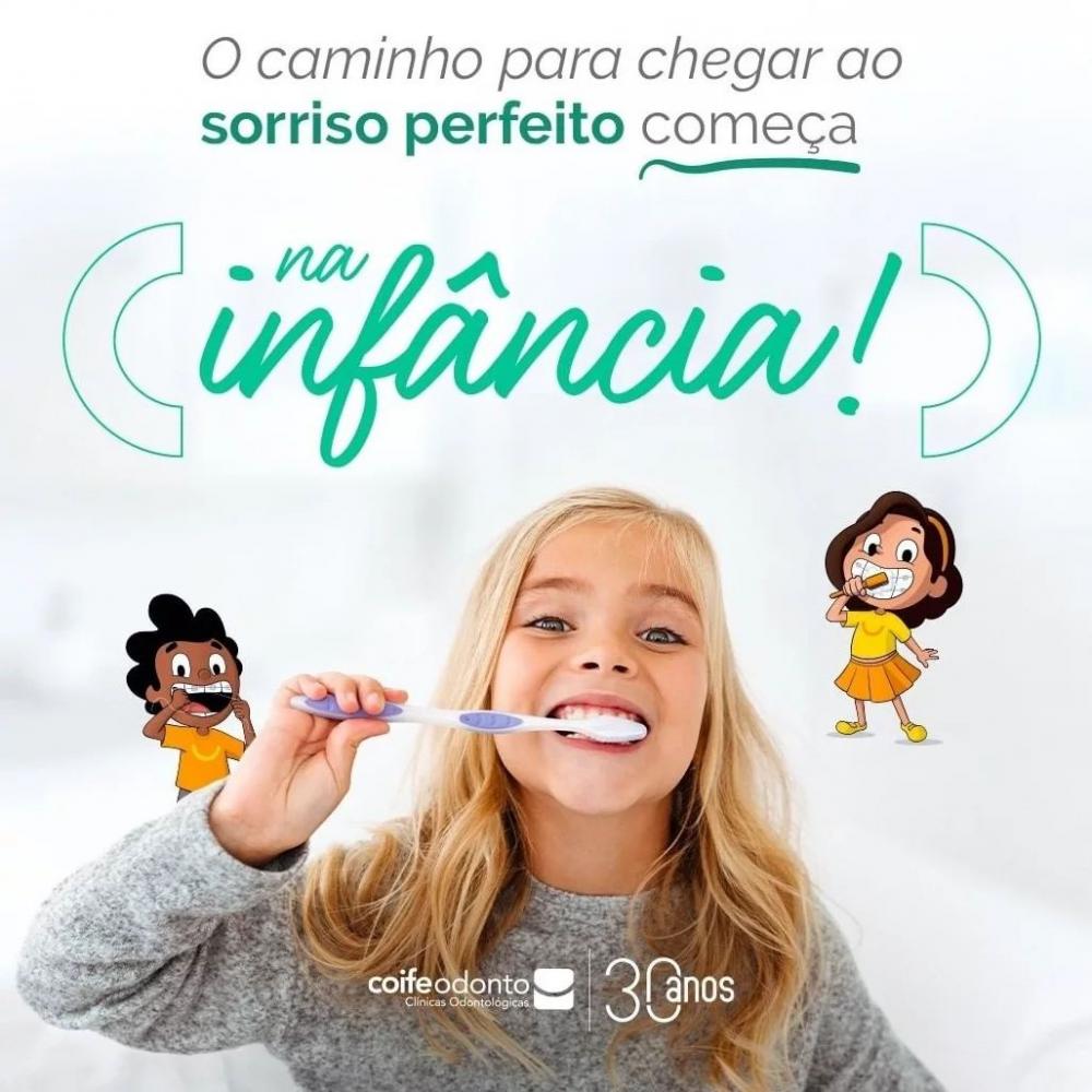 O mês das crianças chegou e com ele a Coife Odonto reforça a importância do cuidado do sorriso de sua criança; venha e agende já sua consulta!