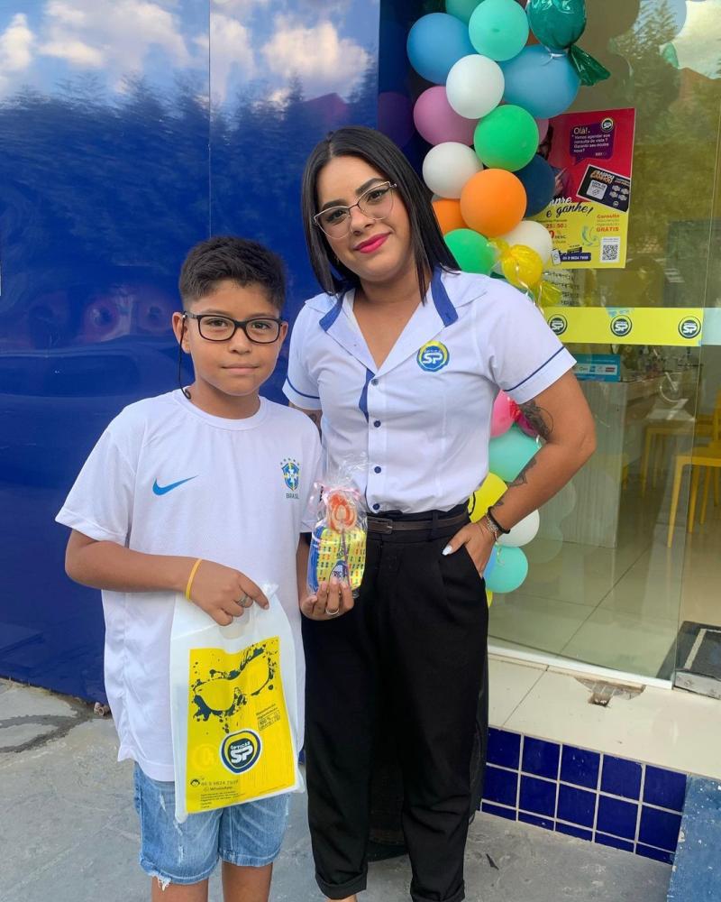 Agende hoje mesmo a consulta de vista do seu filho nas Ópticas São Paulo de Pedro II