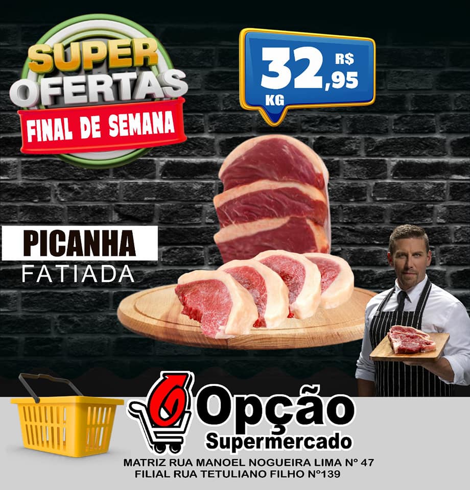 Não perca as promoções de final de semana do Opção Supermercado de Pedro II