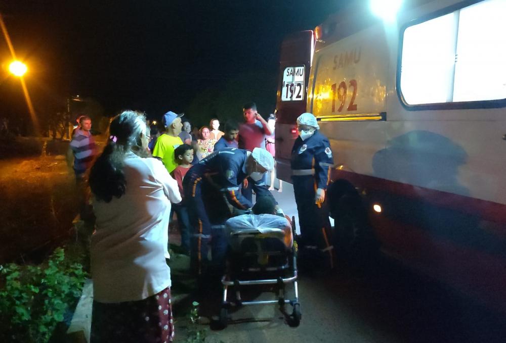 Motociclista fica ferido após acidente em Pedro II 