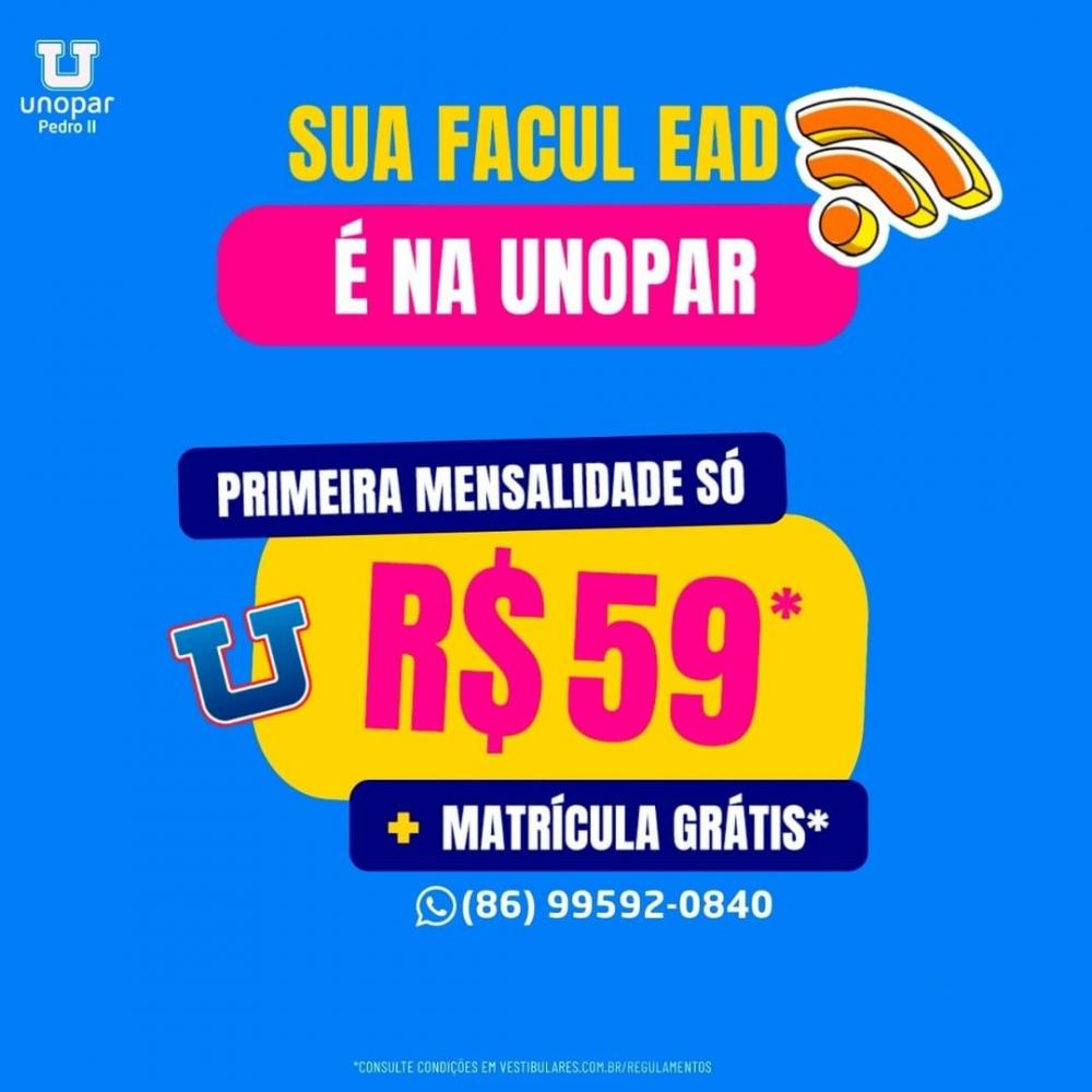 Conquiste o seu futuro! Venha para a Unopar Polo Pedro II