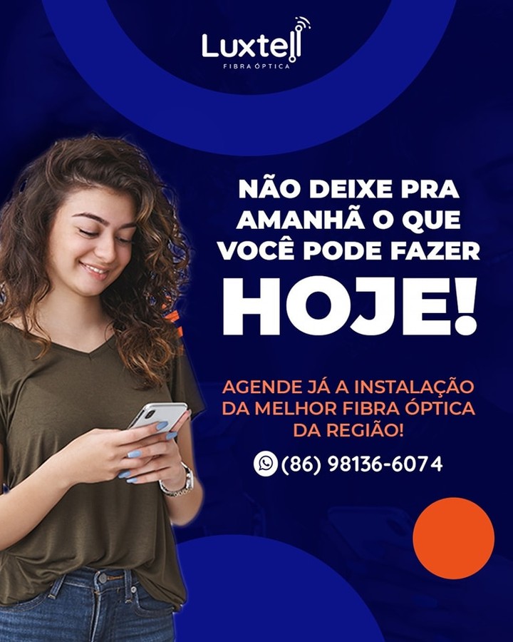 Quer internet de altíssima velocidade? Venha para a Luxtell Telecom! Planos de até 500Mb