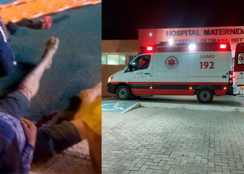 Colisão entre motos deixa homem ferido em Pedro II 