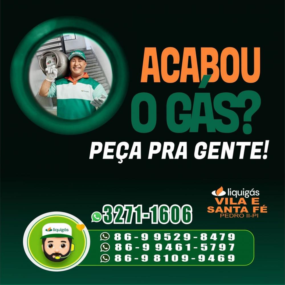 Faltou Gás? Faça já o seu pedido na Liquigás de Pedro II