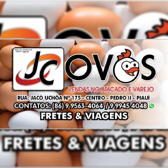 JC ovos: Vendas no Atacado e no Varejo para toda a Região; venha conferir!