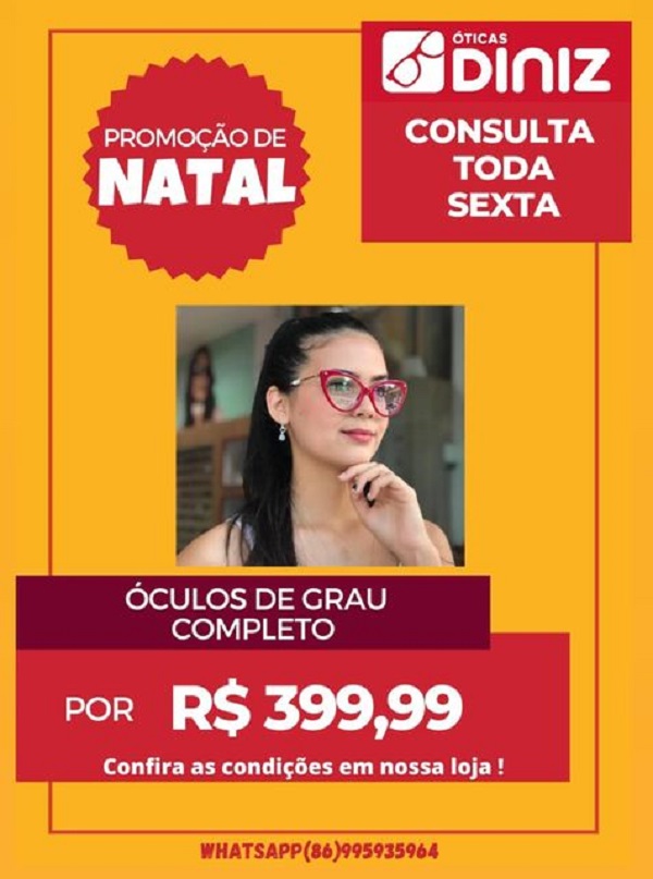 Agende agora mesmo a sua consulta de vista nas Óticas Diniz de Pedro II