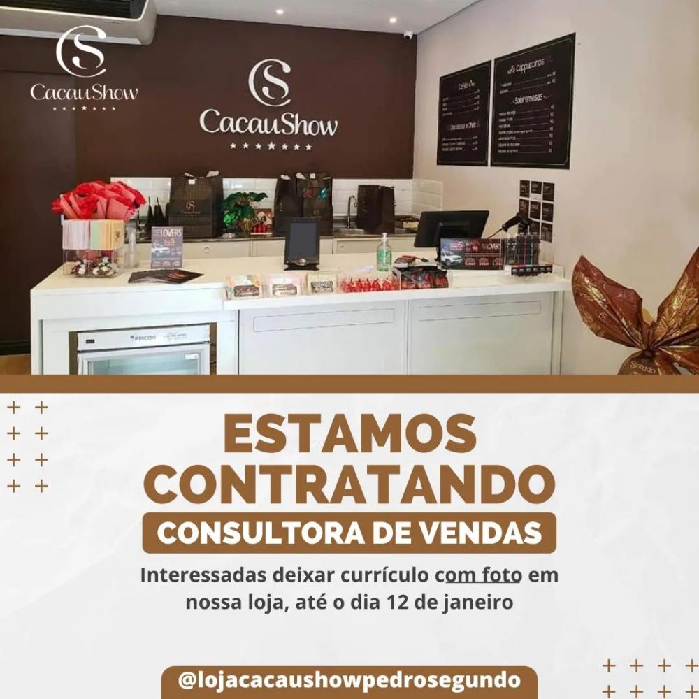Vaga Aberta: Consultora de Vendas para a Cacau Show de Pedro II - Envie seu currículo até 12 de janeiro!