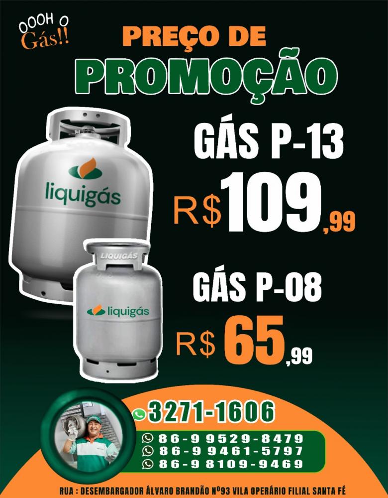 Liquigás, a confiança e qualidade que você precisa no seu gás de cozinha, faça já o seu pedido!