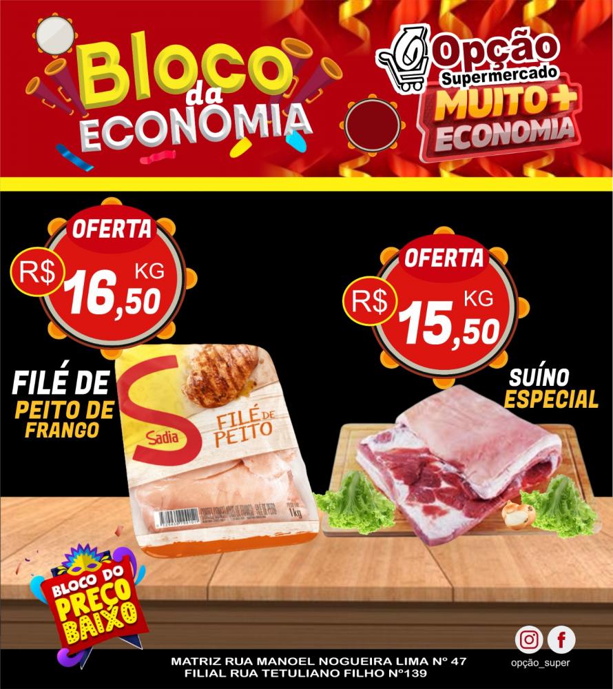 Bloco da Economia: Aproveite as Melhores Ofertas do Opção Supermercado durante o Carnaval!