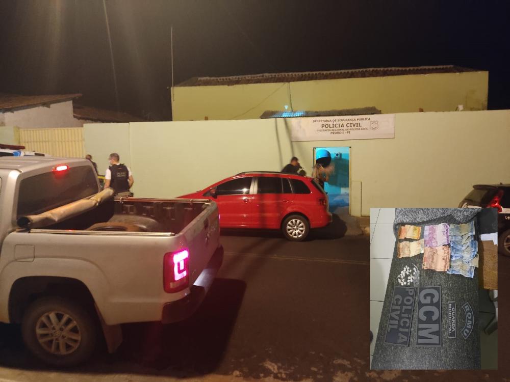 Quatro pessoas são presas acusadas de tráfico de drogas em Pedro II; menor é conduzida!
