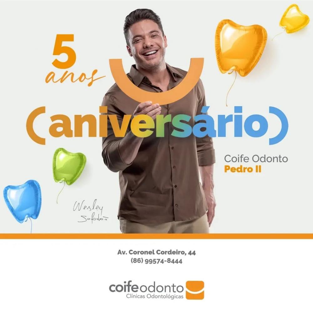 Coifeodonto completa 5 anos em Pedro II; Venha comemorar com a gente!