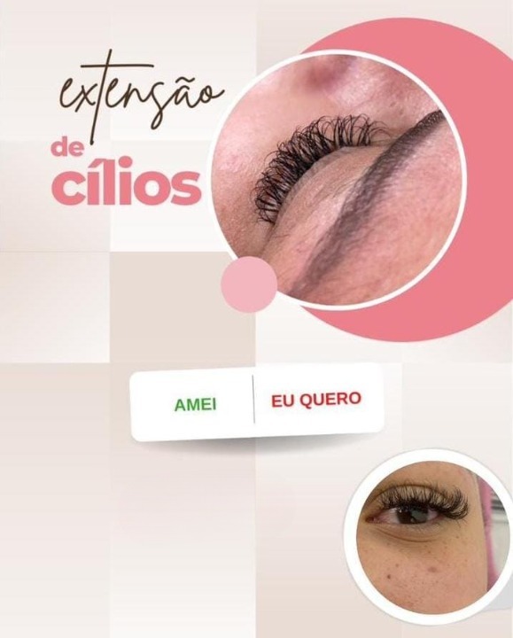 Realce seus olhos com a extensão de cílios no Salão Empório Unisex