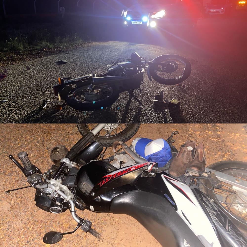 Homem morre e outro fica gravemente ferido após colisão entre motos em Pedro II
