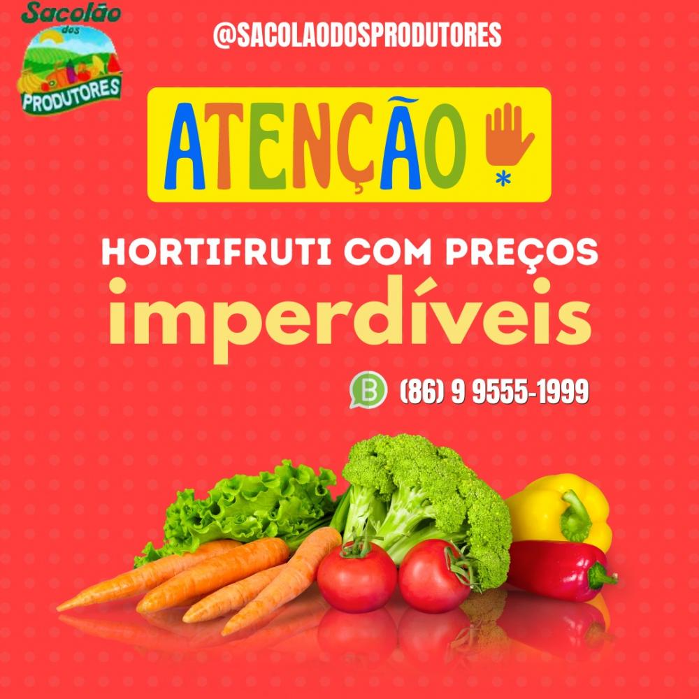 Alimentos frescos e de qualidade - Visite o Sacolão dos Produtores