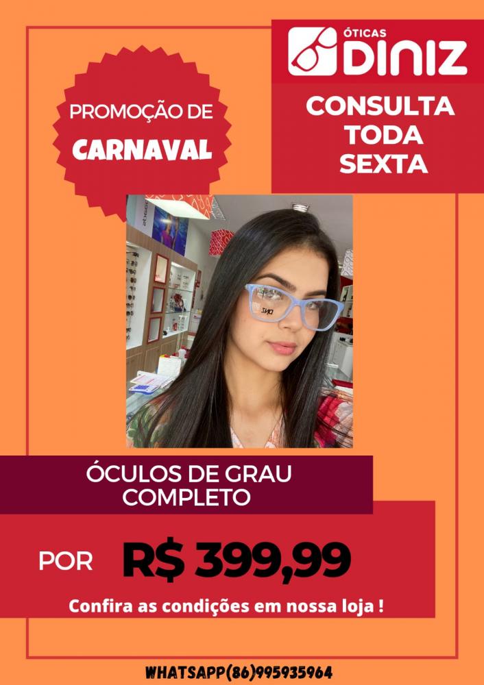 Renove seu estilo com as armações e lentes de alta qualidade da Óticas Diniz. Agende sua consulta agora mesmo!