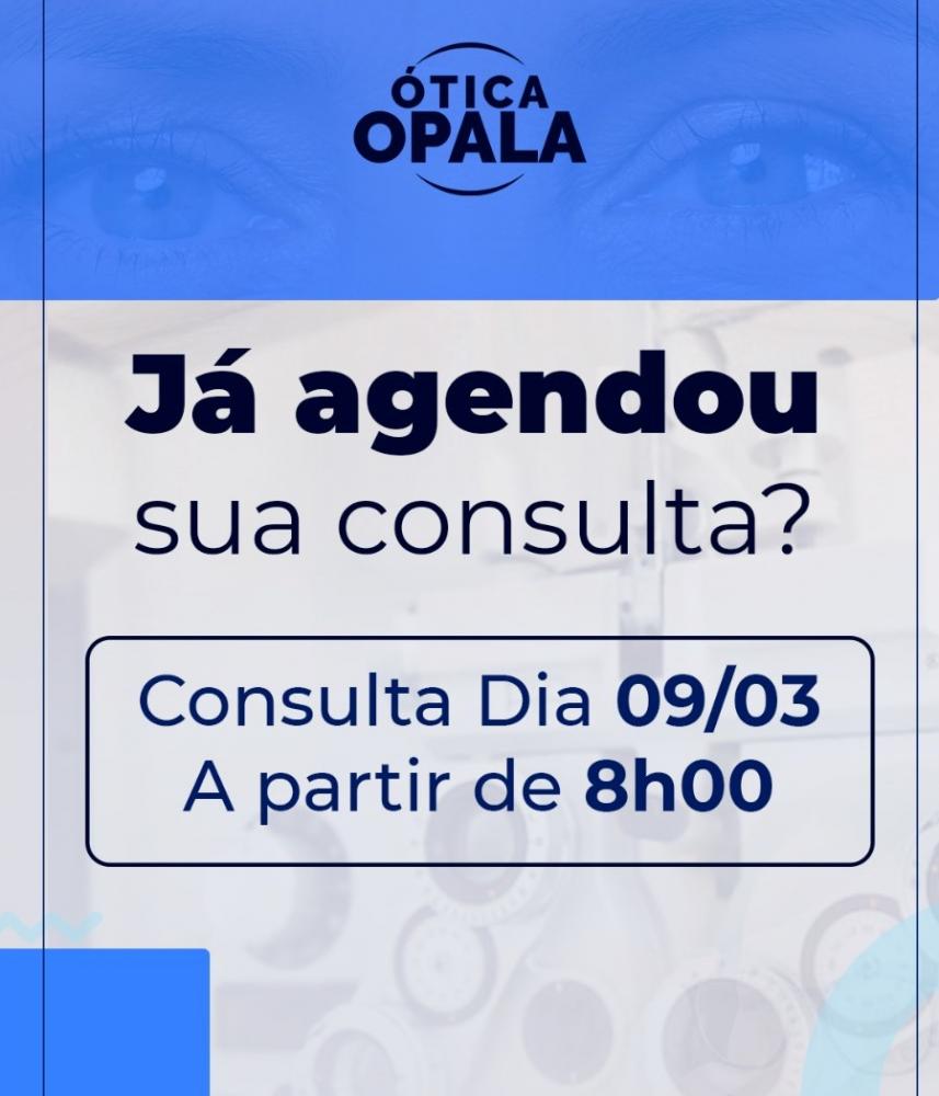 Agende sua consulta na Ótica Opala e garanta uma visão perfeita!