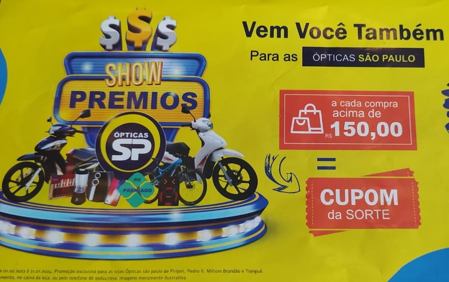Encontre os óculos ideais na Ópticas São Paulo e concorra a um show de prêmios