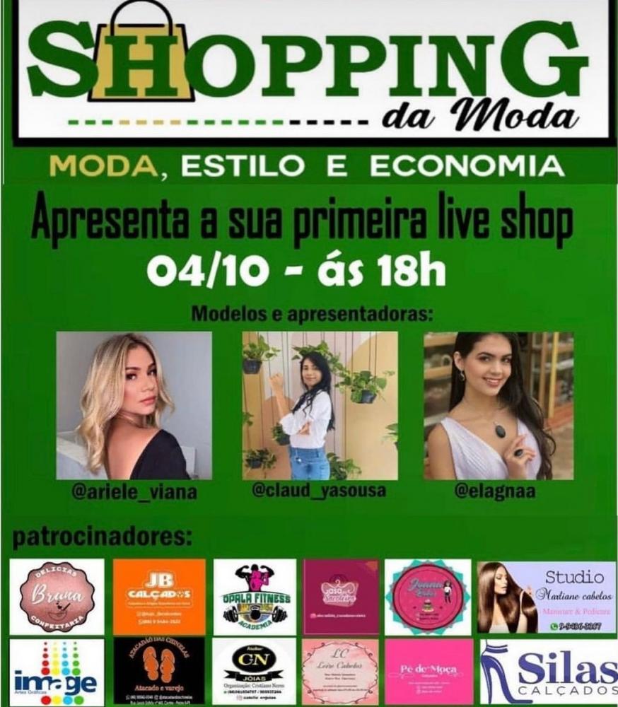 Shopping da Moda apresenta a sua primeira live shop com sorteios e promoções; não perca! 
