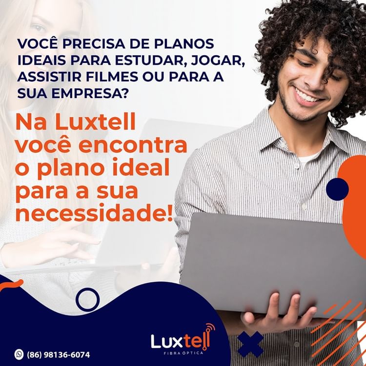 Aproveite a melhor experiência de navegação com a Luxtell, líder em internet de Pedro II.