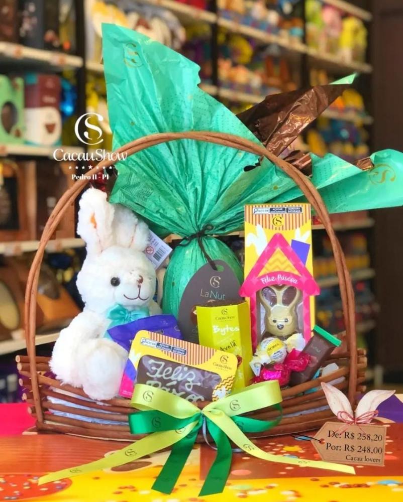 Na Cacau Show você encontra as opções mais deliciosas e irresistíveis para tornar sua Páscoa ainda mais especial