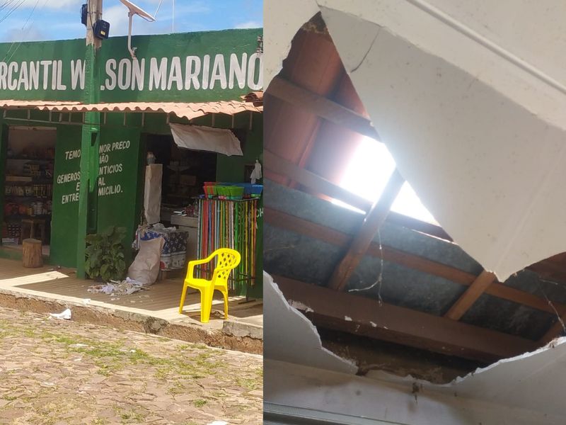 Comércio é arrombado e tem produtos furtados durante a madrugada em Pedro II