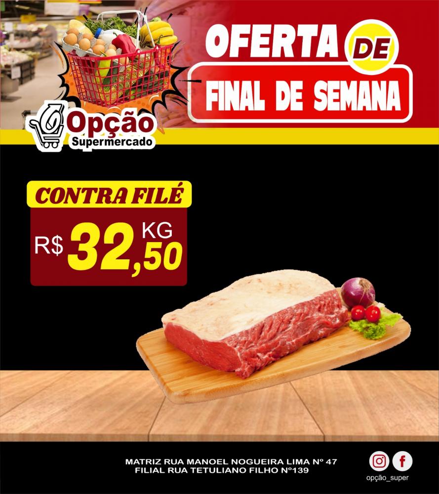 Ofertas de fim de semana do Opção Supermercado, venha conferir!