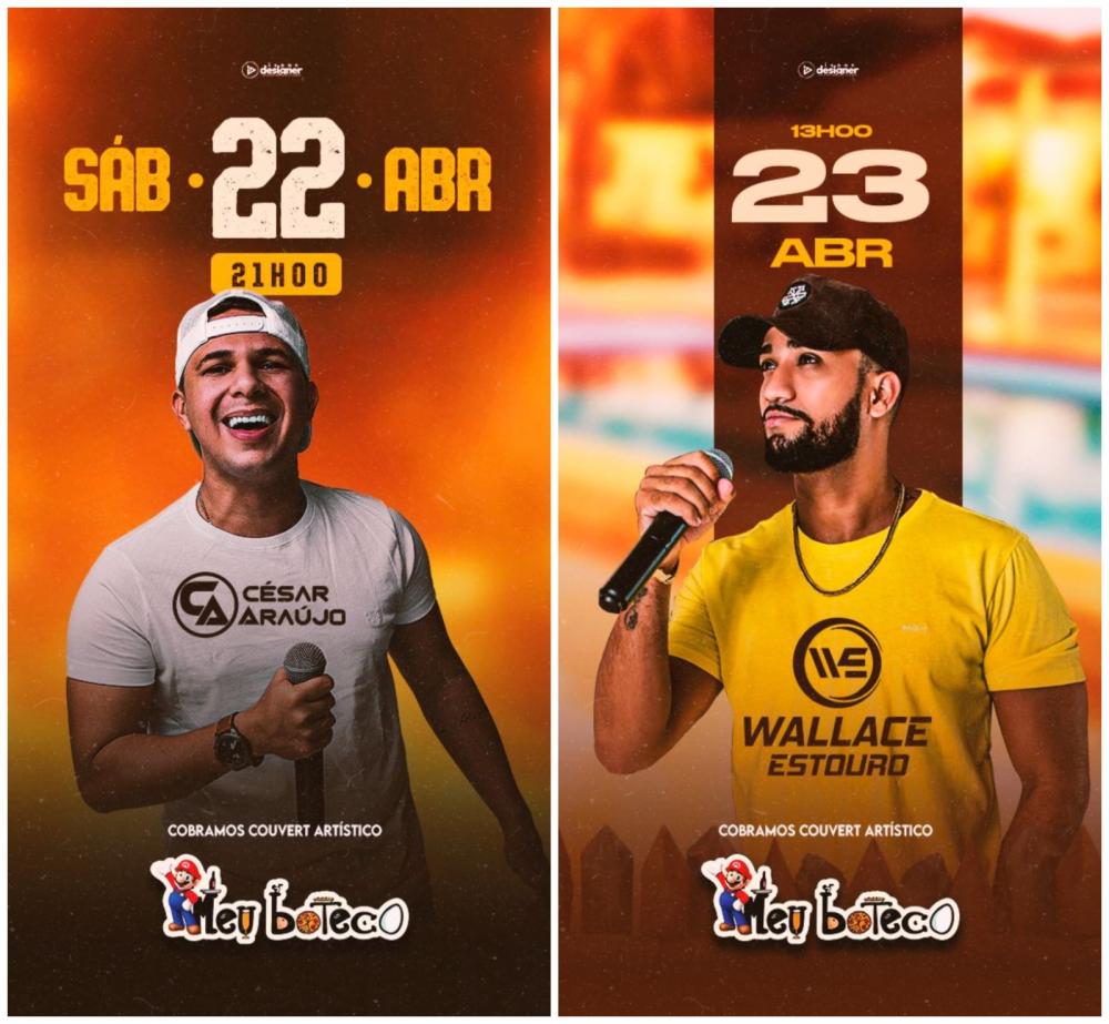 Final de semana animado é no Meu Boteco Meu Lar; Atrações especiais e comidas saborosas!