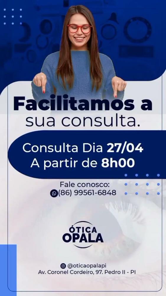Sua visão merece o melhor, agende uma consulta na Ótica Opala e garanta uma visão perfeita!
